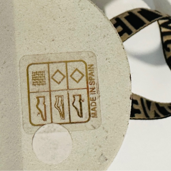 NWT Stella McCartney Gaia Rafia Espadrilles Stripes Red, Black and Pink 36. - Picture 8 of 10